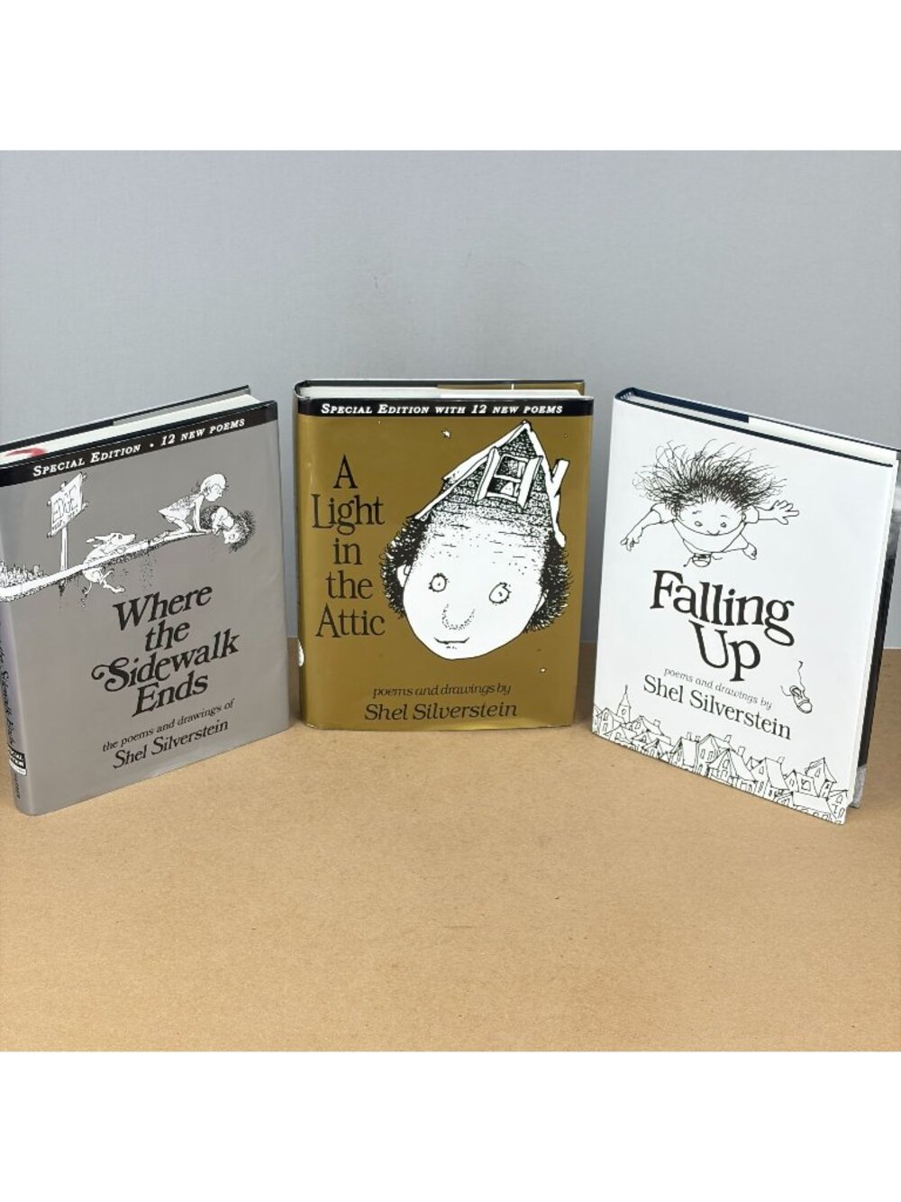 Shel Silverstein Where the Side Walk Ends, A Light in the Attic, Falling Up Set